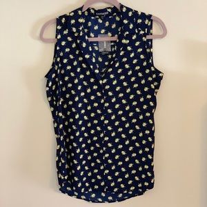 NWT Express Portofino Lemon Print Blouse